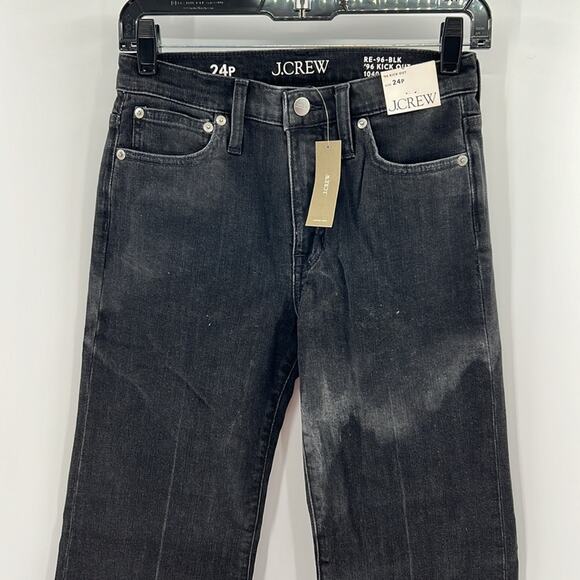 J. Crew Women's 96 Kick Out Jeans - Black Wash - 24P - New with tags - Picture 2 of 7
